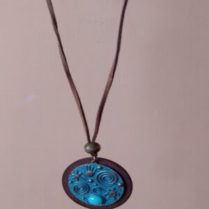 Colgante Redondo Color Turquesa